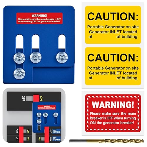 Vista 16 de LATING Generador de enclavamiento para Square D QO o Homeline paneles de 150 o 200 amperios con 1 3/8 pulgadas de espaciamiento, plata