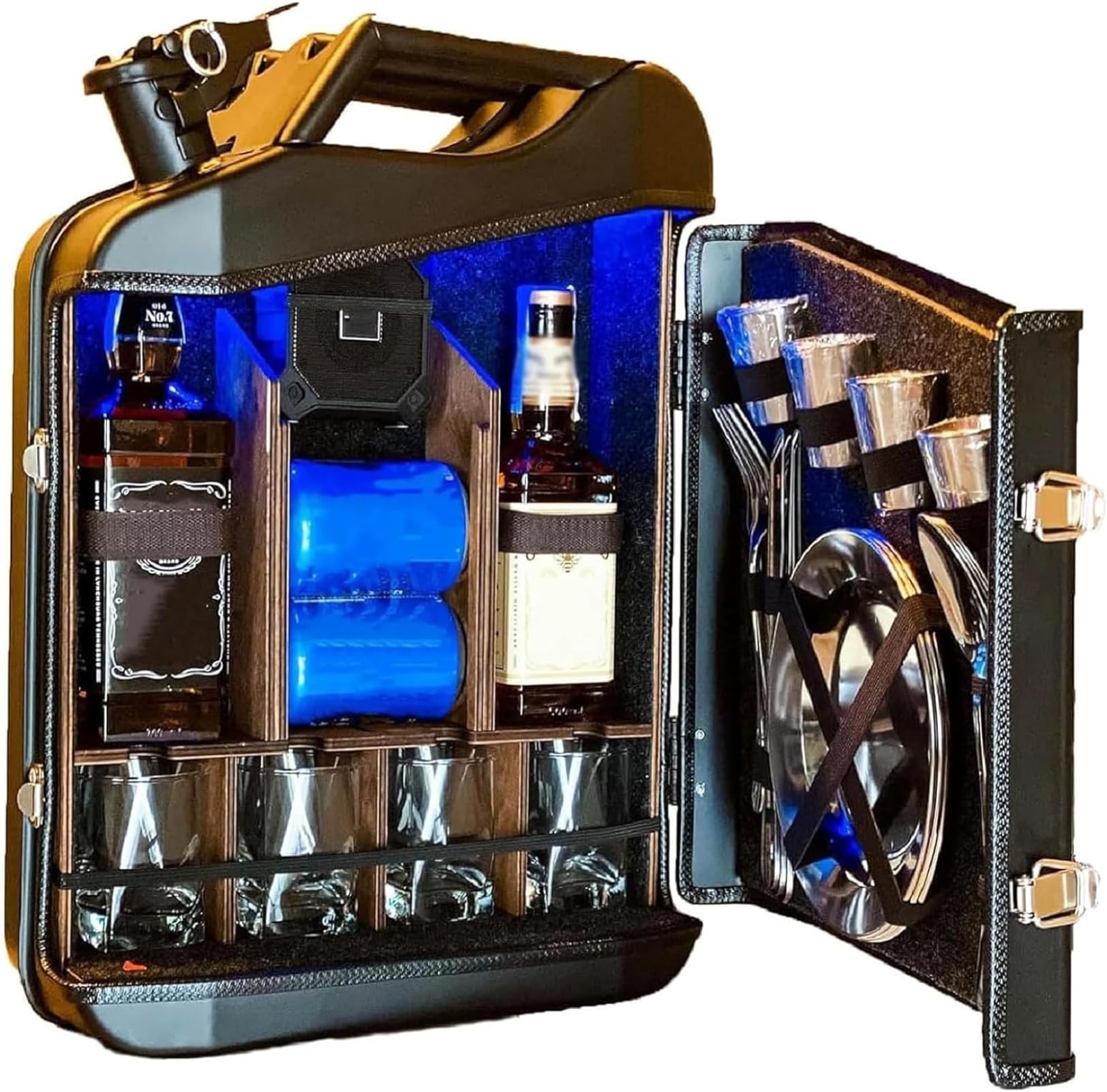 Armoire à boissons élégante 20L : mini bar jerry can au design haut de gamme