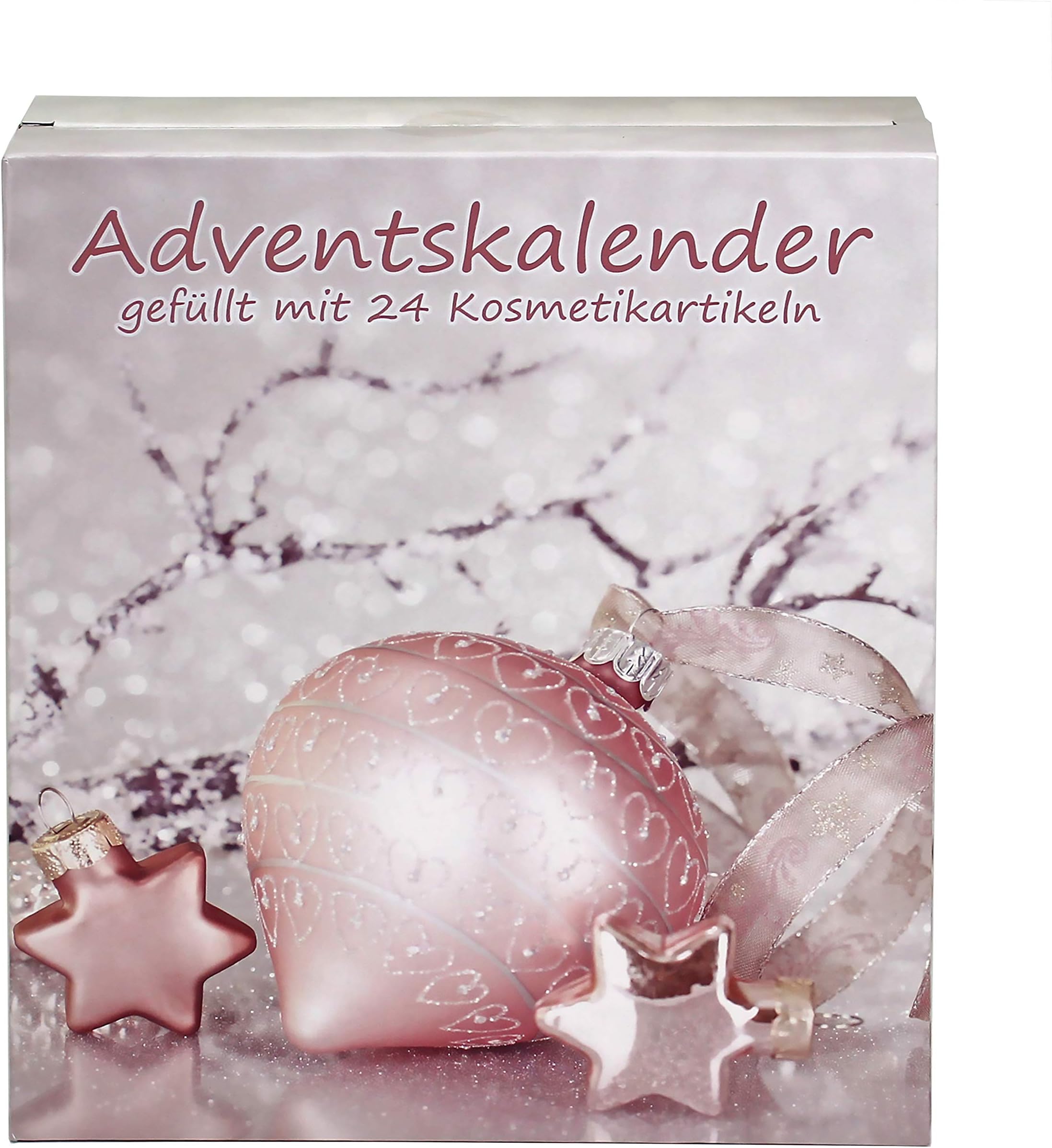 Advent calendar X-Mas Dreams door filled with cosmetics.