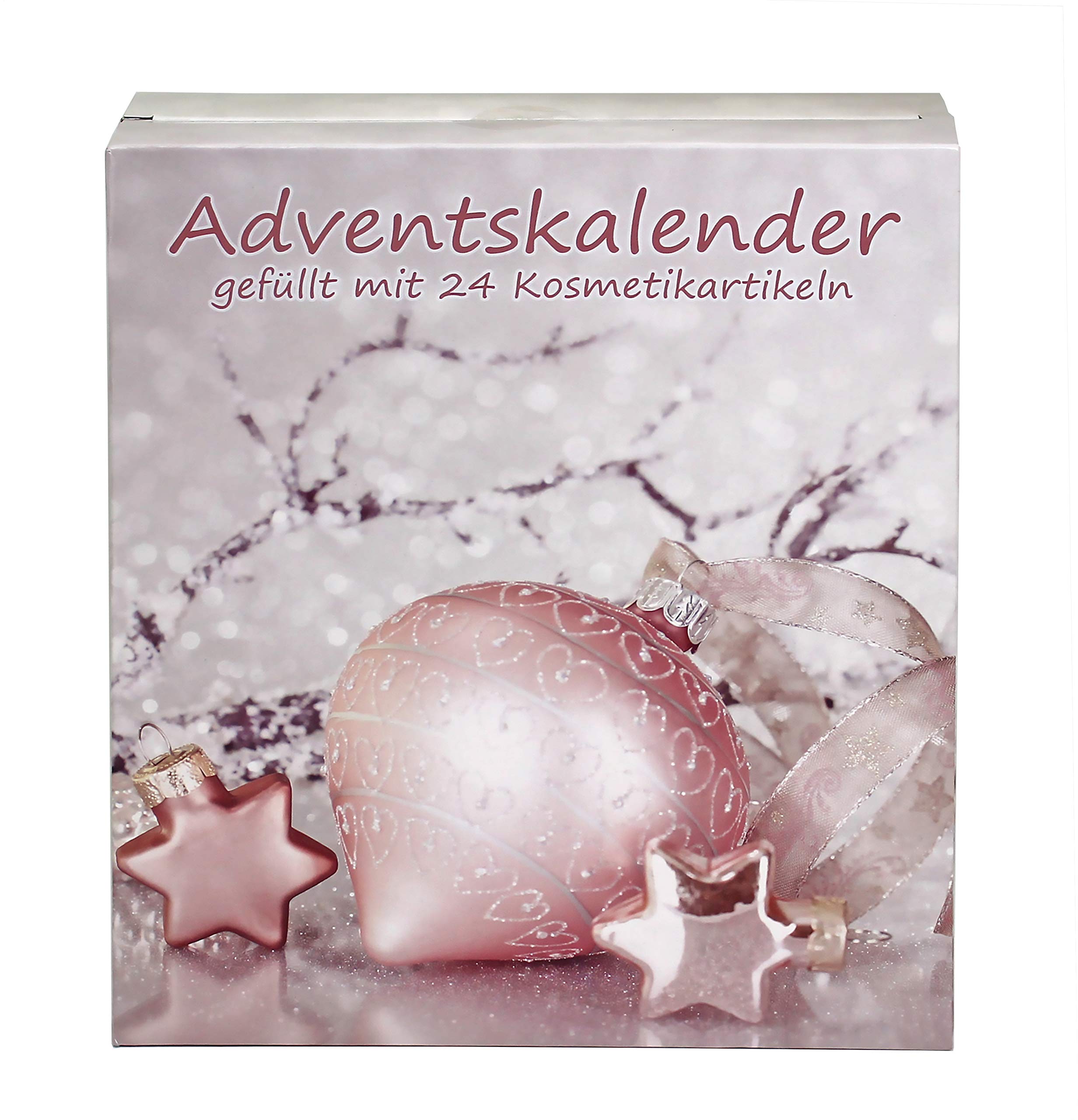 Advent calendar X-Mas Dreams door filled with cosmetics.