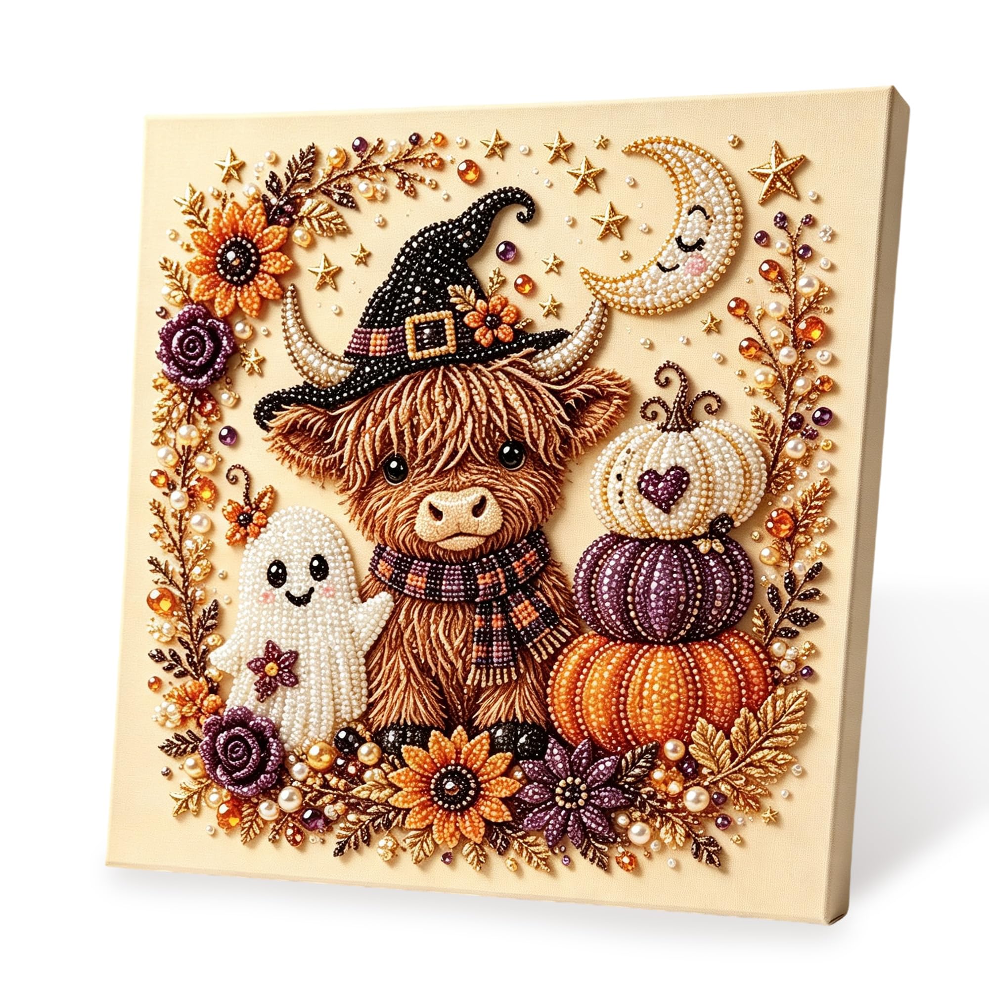 Christmas Halloween Pearl Diamond Art DIY Kit Wall Decor Adults Beginners