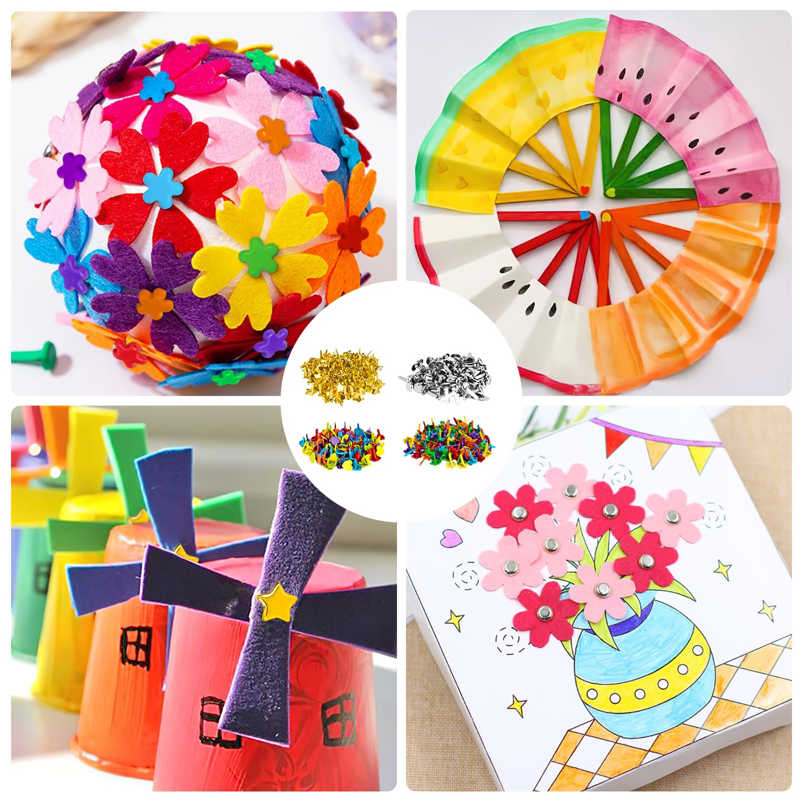 Brads Attaches Parisiennes Métal Couleur Argenté 20x8mm Par 50 Pcs, Attache Pari