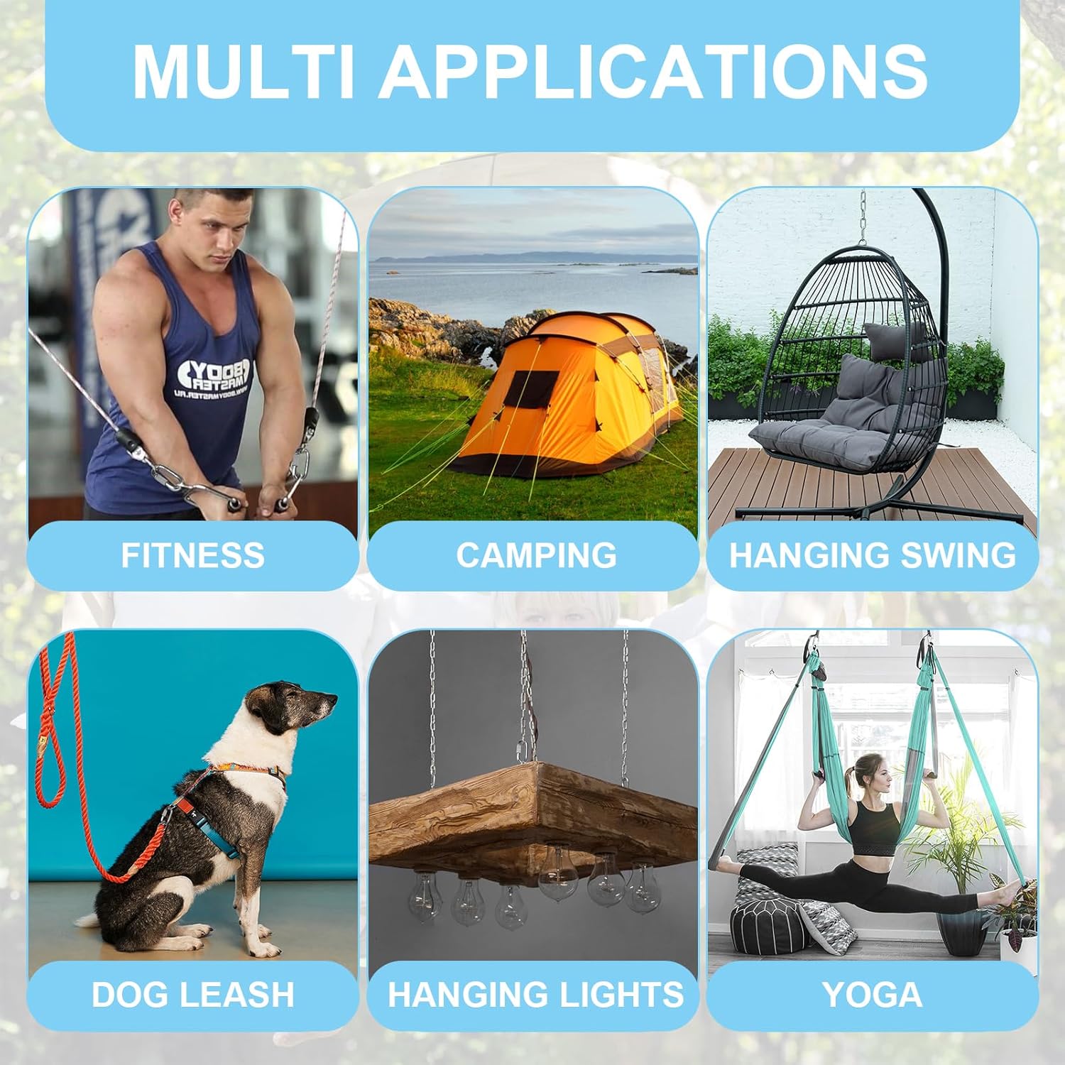 10 Pcs 1.5 Inch 304 Stainless Steel Screw Chain Quick Links, 175 Lbs Capacity Carabiner, Locking Quick Chain Repair Links, Pets Keychain for Outdoor Traveling Equipment - Image 7