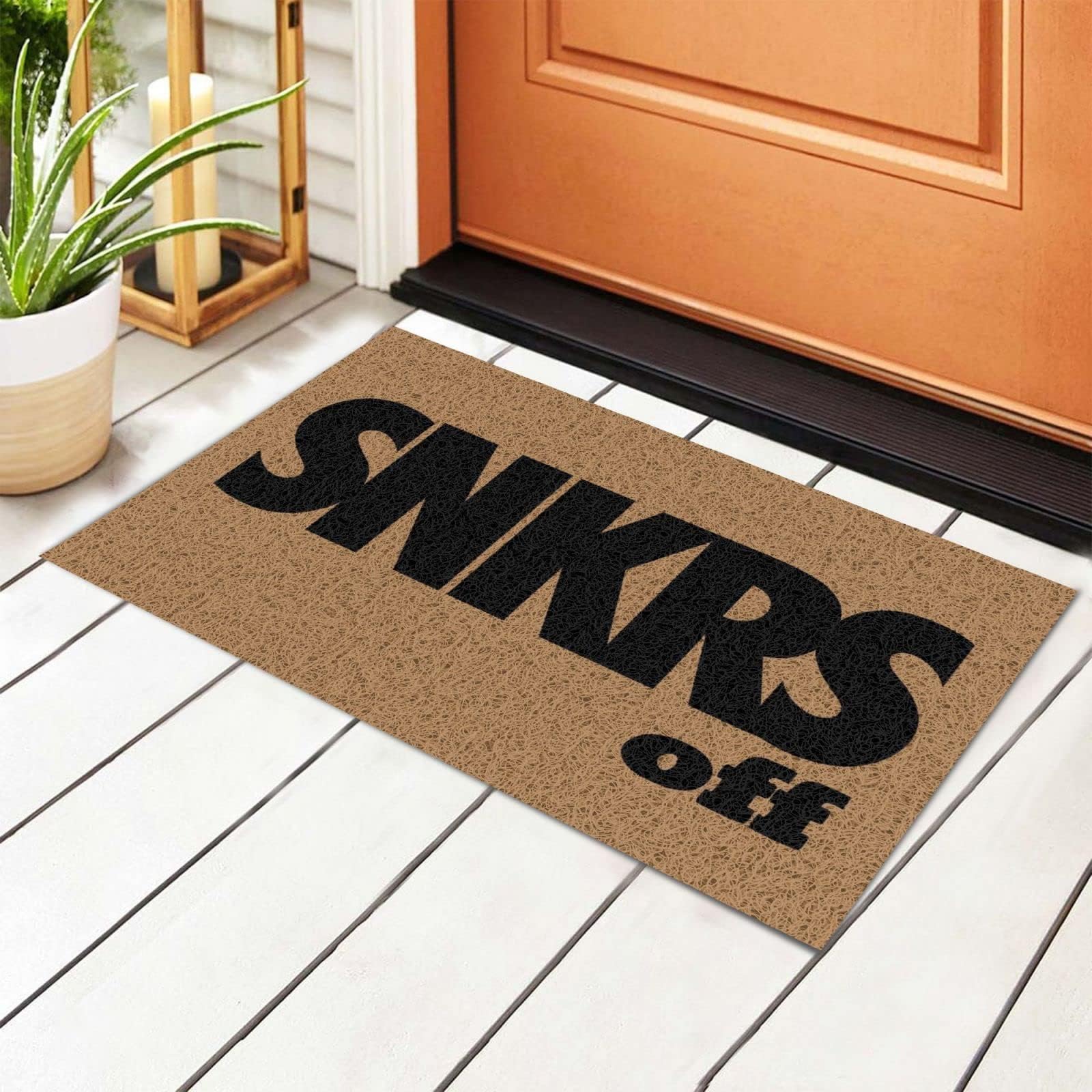 Snkrs Off Doormat Welcome Mats Rubber Anti-Skid Carpet Entrance Floor Mat for Indoor Outdoor Home Decor 32" x 20"