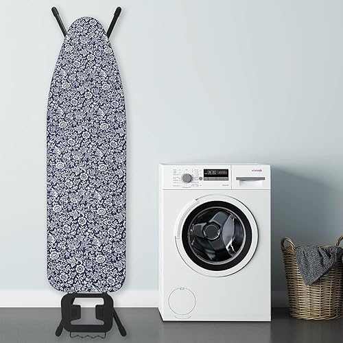 Miniatura 6 de Funda y almohadilla para tabla de planchar de 15 x 54 pulgadas, funda estándar para tabla de planchar con borde elástico y cierres de , fundas de