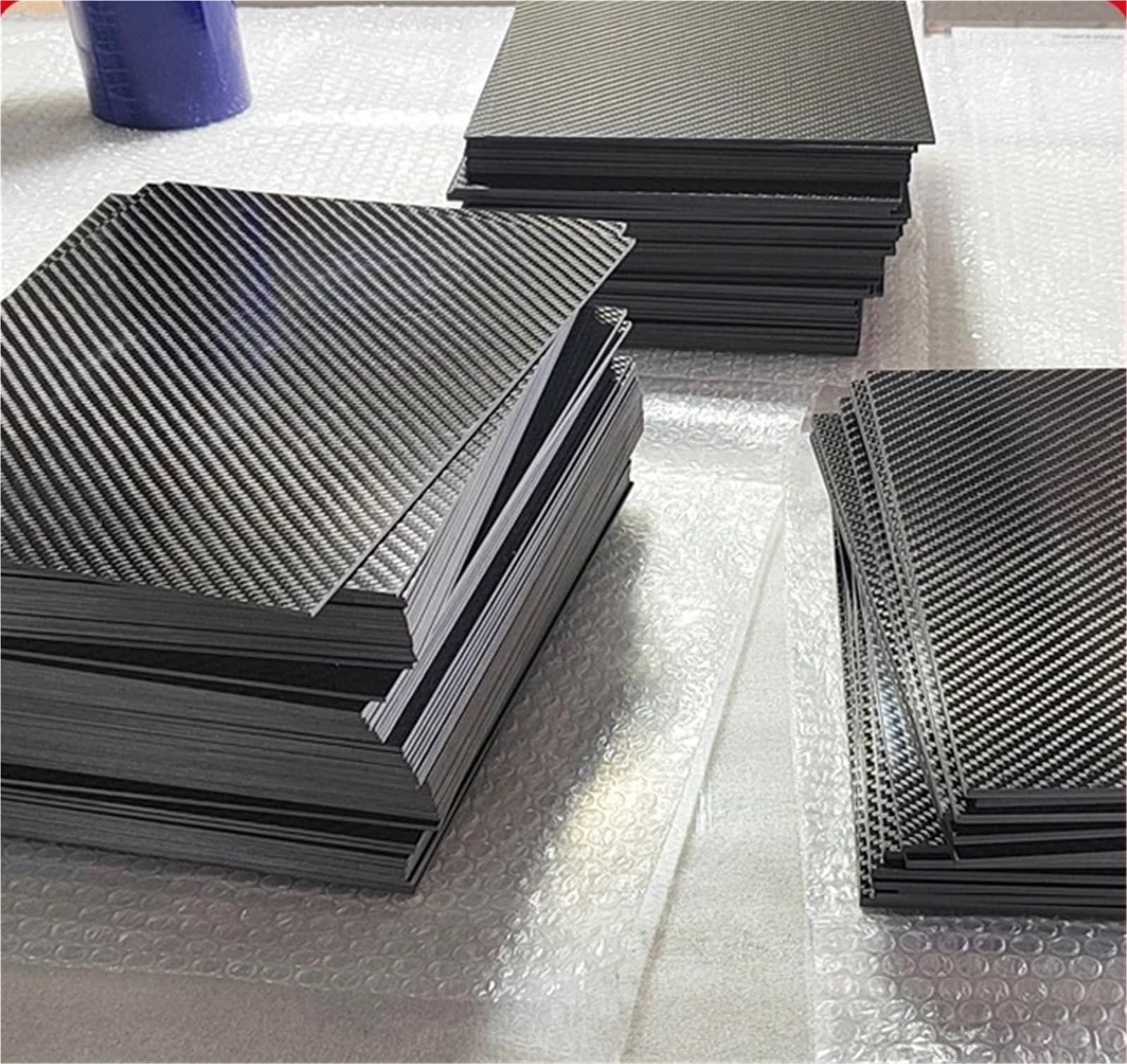 Lamiera in fibra di carbonio 3K da 300x400 mm, pannello ad alta resistenza, spessore 0,5, 1, 2, 3, 4 Per Aquiloni, Aeroplani RC(1.5mm plain glossy)