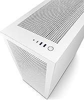Vista 51 de NZXT H7 Flow RGB - Carcasa compacta ATX para juegos de PC de media torre - Panel frontal perforado de alto flujo de aire - Panel lateral de vidrio