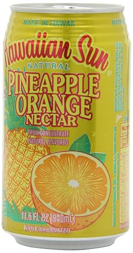 Miniatura 5 de Hawaiian Sun Nectar, piña-naranja, 11.5 onzas líquidas (paquete de 24)