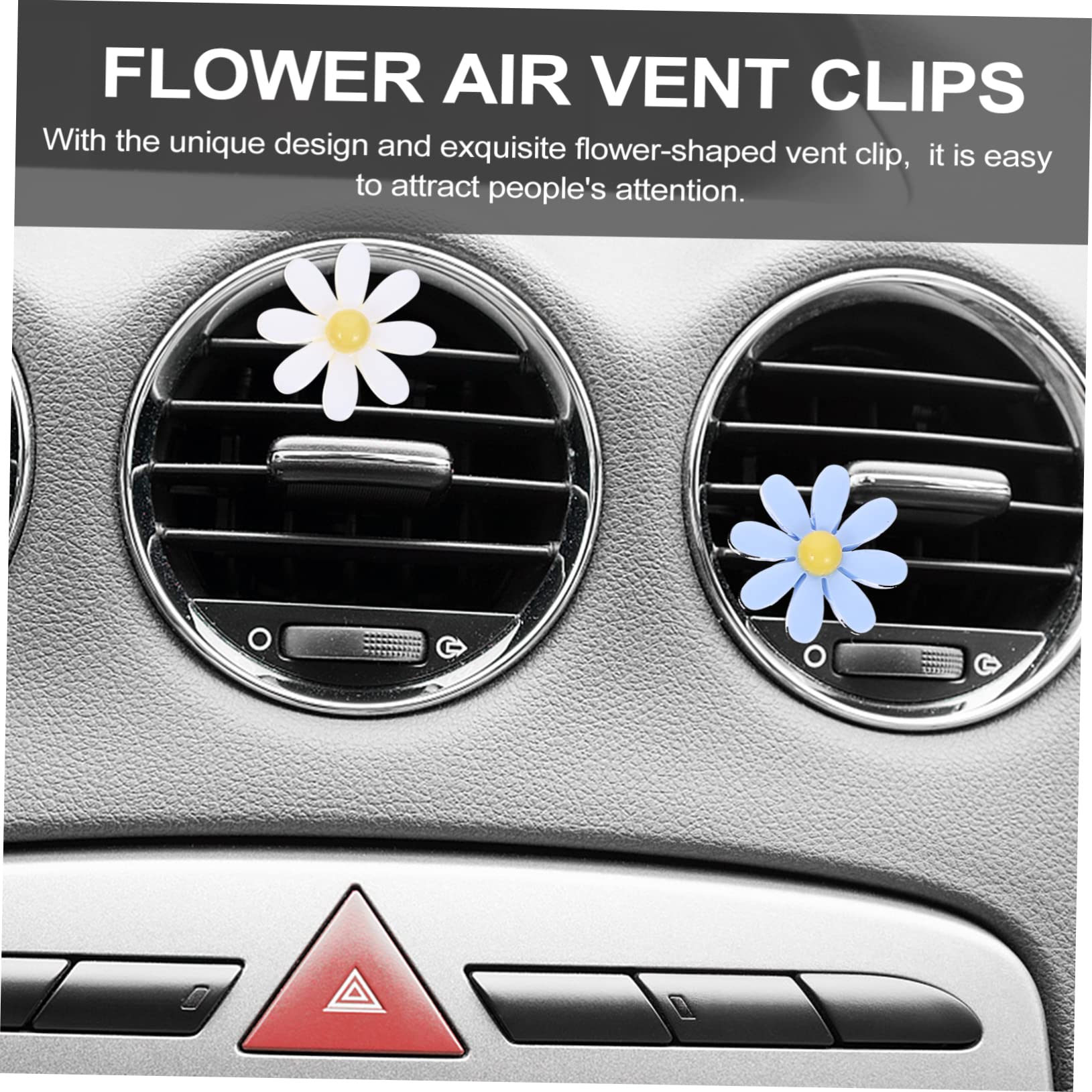 GLEAVI 33pezzi Clip Decorativa Per Auto Con Fiorper Diffusore Aromatico Accessori Per Interni Auto Compatibile Con Tutti Modelli Di Venti Aria Design Unico Per Atmosfera e Vivace