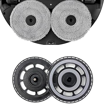 Roborock Saros 20、交換用メインブラシカバーとモップホルダーセット、ロボット掃除機アクセサリー、取り付け簡単、耐久性のある部品と互換性があります。