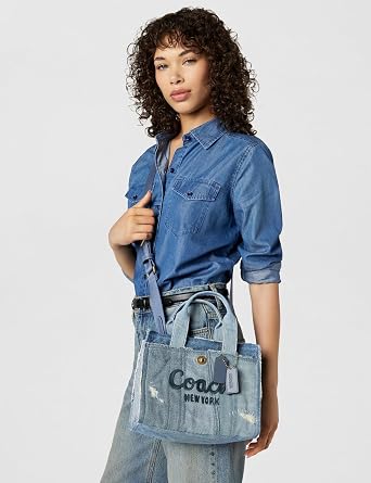 Coach Cargo Tote 26 in Upcycled Denim