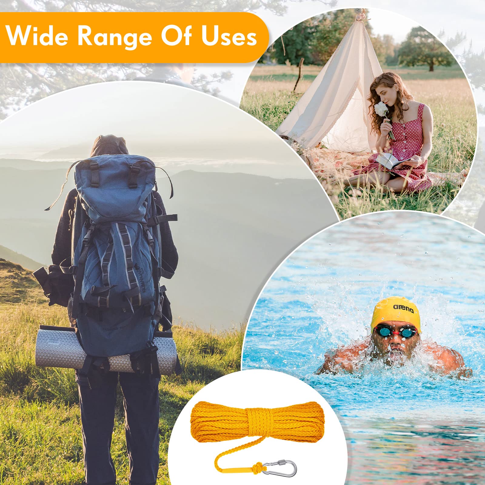 Snapklik.com : Shappy Floating Rope Life Ring Rope Lifesaving Dock ...