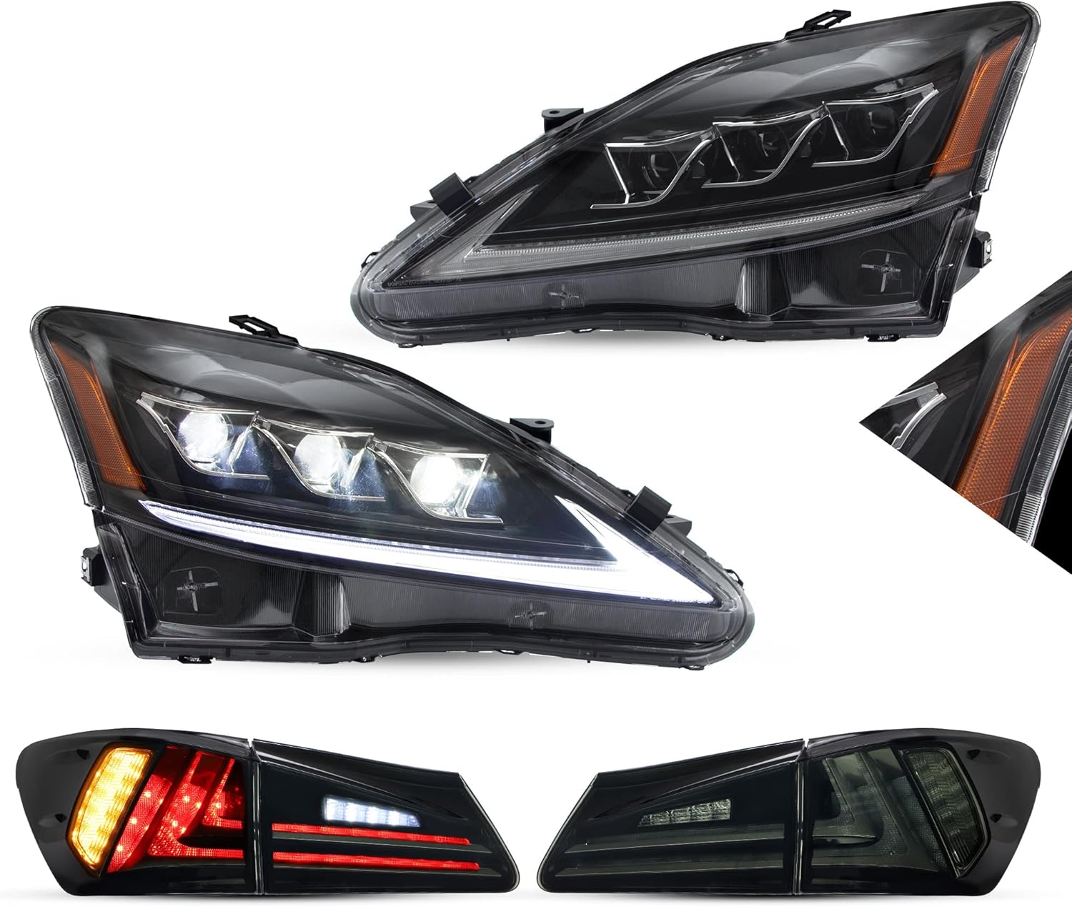 Buy VL LED Headlights & Tail lights Assembly fit for Lexus IS250 IS350