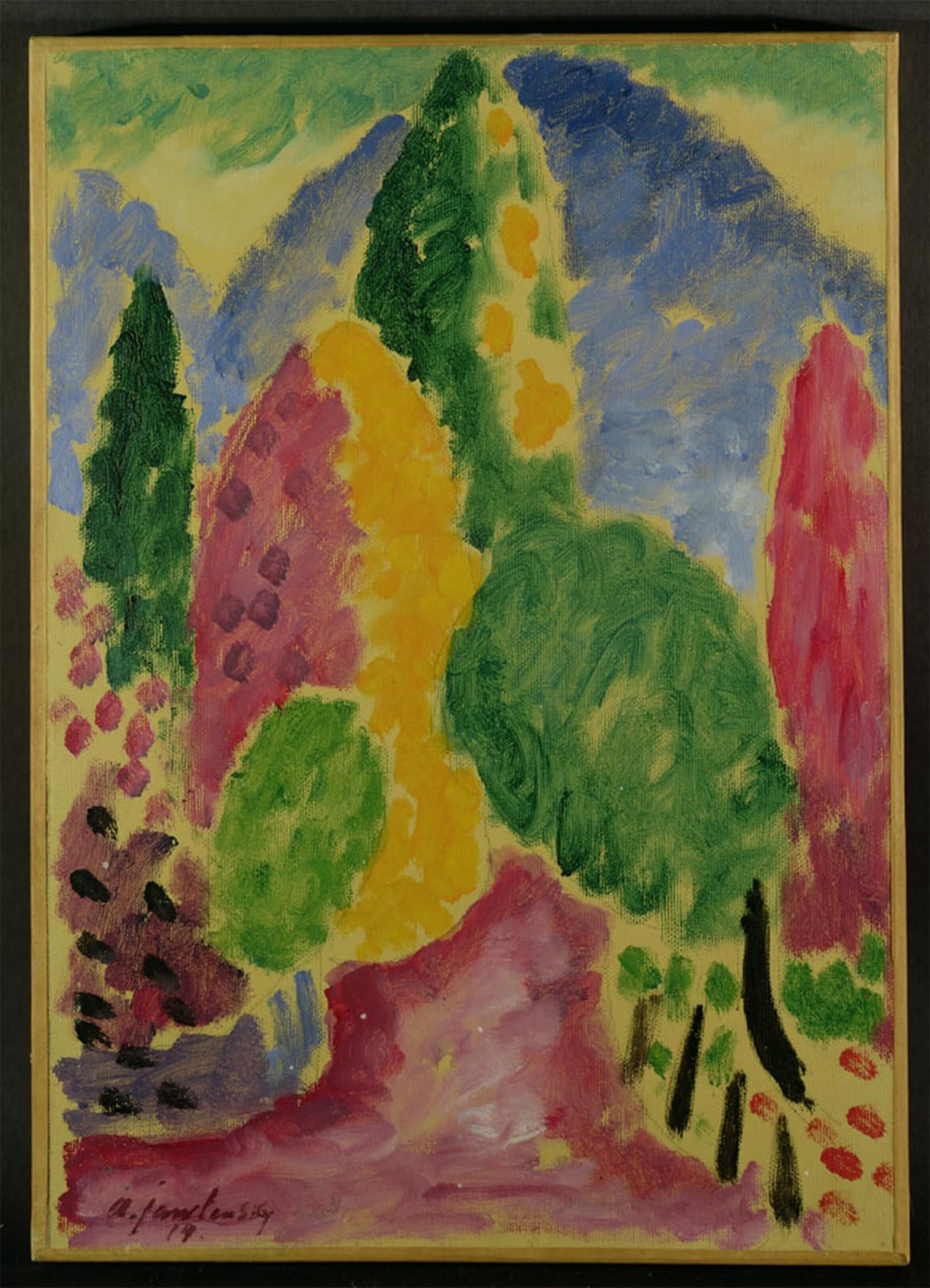 ARTXLXXBN Famous Painting Canvas Artwork Graffiti Print Variation by Alexej Von Jawlensky Portrait Canvas Image for Home Decor 60x90cm