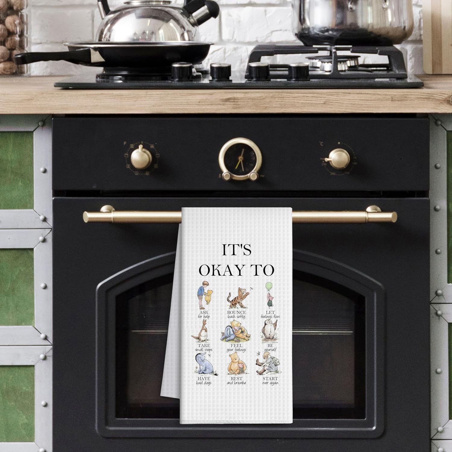 Winnie Thank you Housewarming Presents, The Pooh Sets of 1 Kitchen Towels image 4