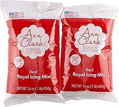 Ann Clark Cookie Cutters Royal Icing Mix, Red 2-Pack