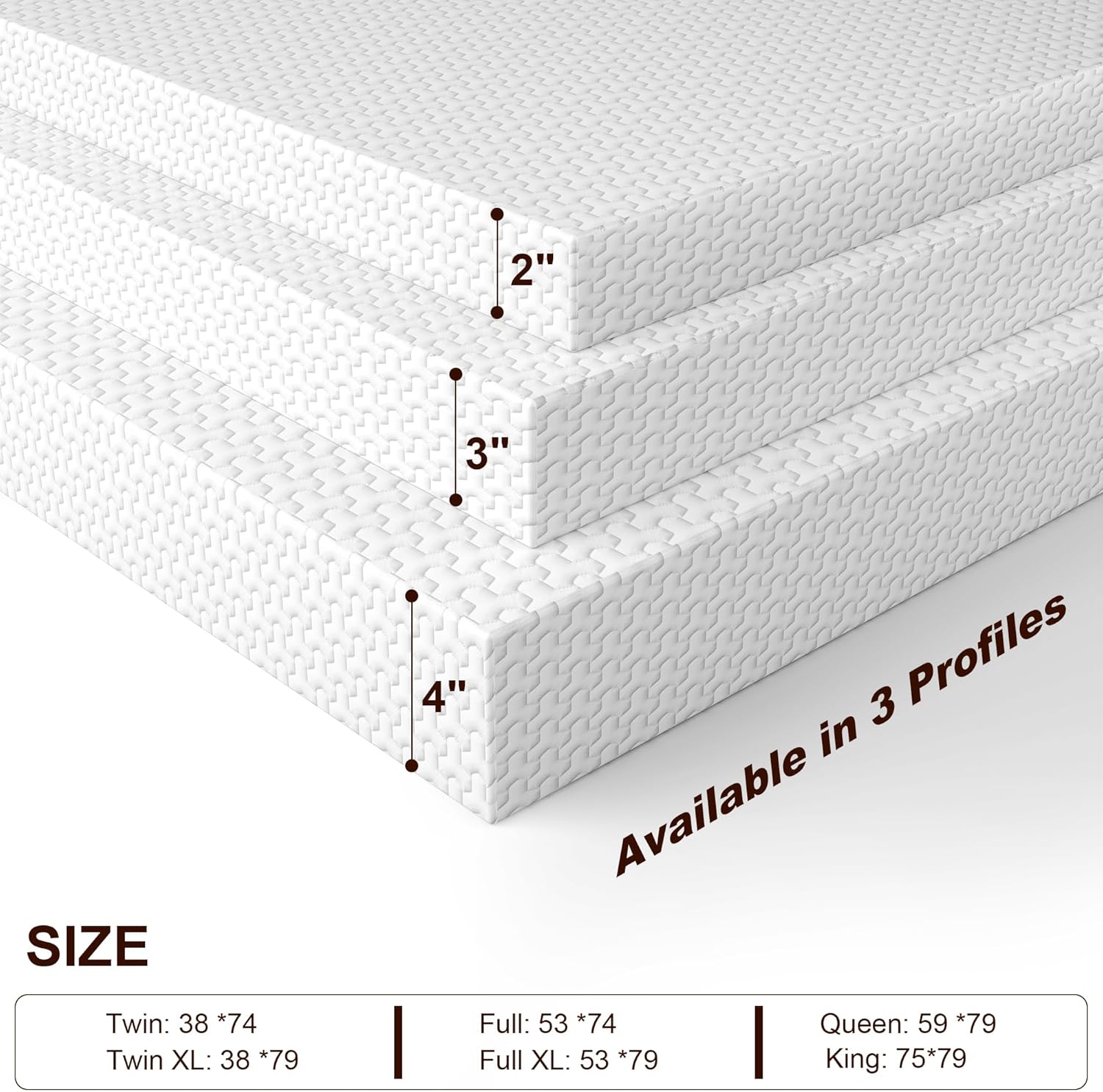 Bamboo Viscose Mattress Topper Cover, Breathable & Cooling Protector with Full Zipper Encasement, Non-Slip Bottom & Adjustable Straps, NOT Waterproof Cover ONLY, Fits 2 inch Queen Toppers