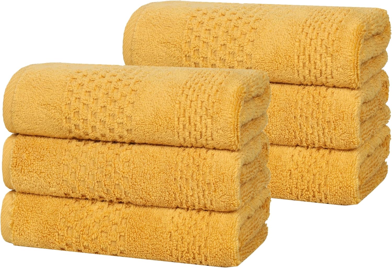 Superior Playa Zero Twist Cotton Medium Weight Bath Sheets, for Guest Bath, Bathroom, Shower, Spa, Plush, Quick Dry, Ultra-Soft Towels, Essentials, Waffle Textured, Oversized Towels, Set of 2, Gold
