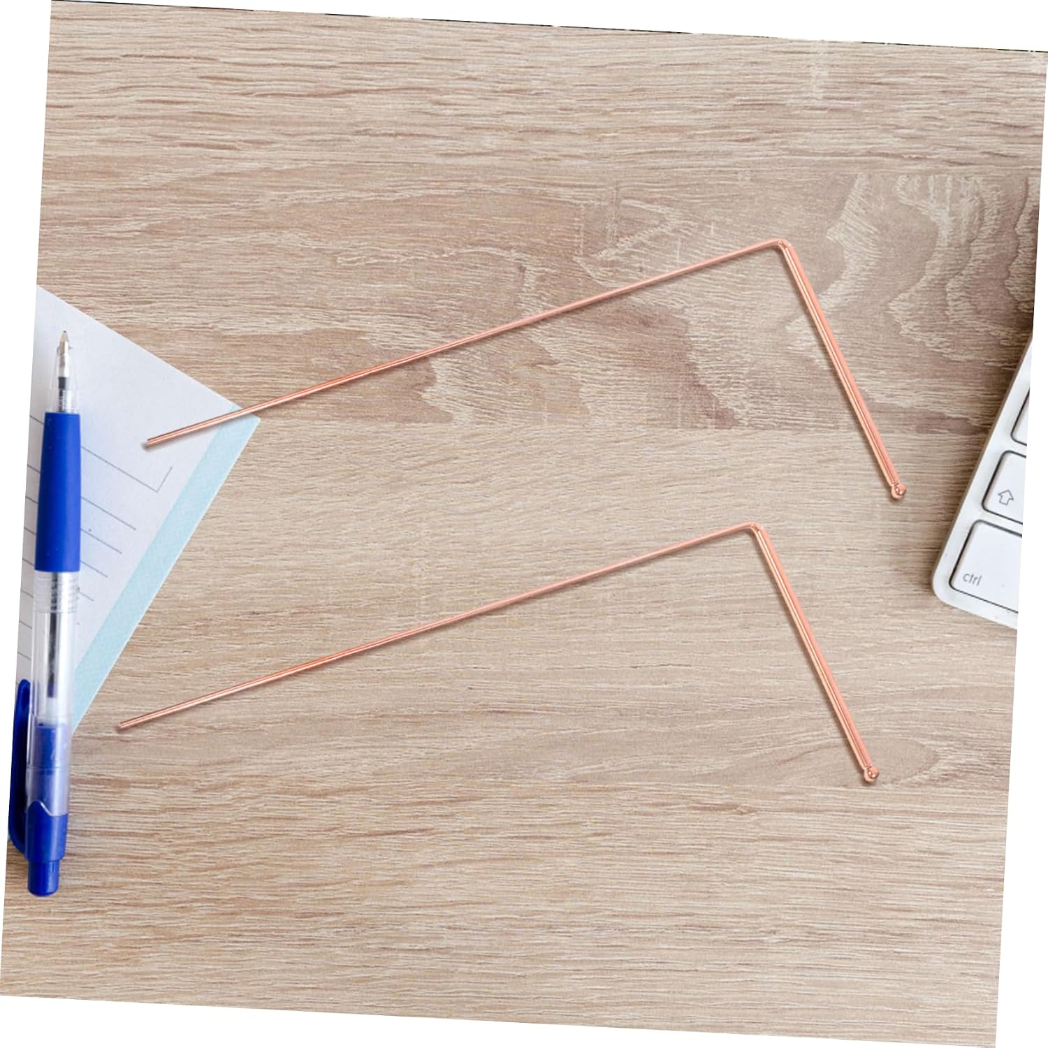 ULTECHNOVO 1set Copper Dowsing Rods for Accurate Spiritual Energy Tracing Water Divining Ghost Hunting and Locating Lost Items Environment and Feng Shui