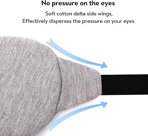 Miniatura 3 de Máscara de dormir para dormir, máscara de dormir que bloquea la luz perfectamente para mujeres y hombres, suave y cómoda para viajes, con bolsa