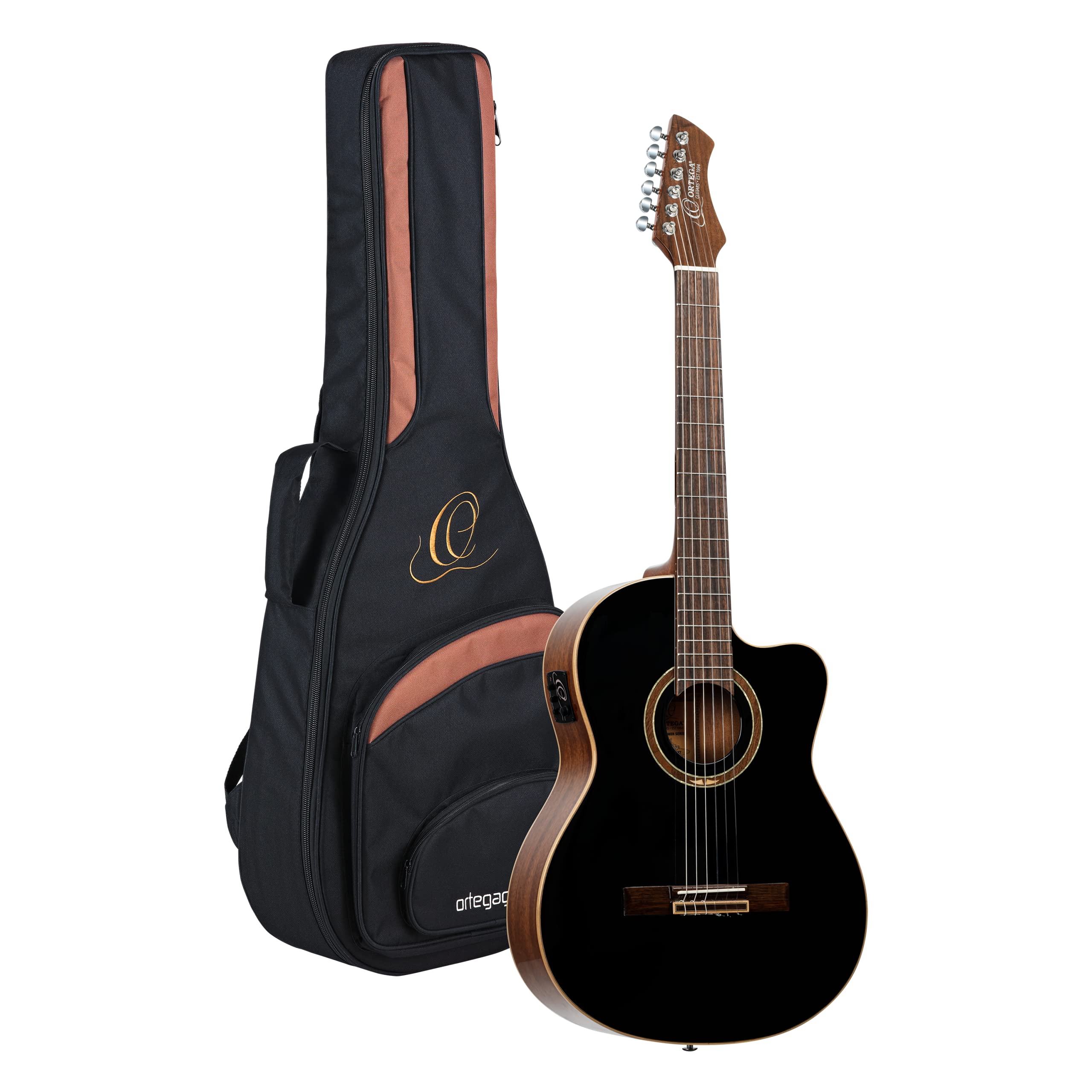 Ortega Guitars Negro Nylon 6-Str. Guitar Ortega