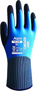Beeswift Wonder Grip WG-318 Aqua - Arbeitshandschuh, 100% Wasserdicht, Wasserabweisend, doppelter Latexbeschichtung; Anti-Rutsch für sicheres Greifen bei Nässe, Feuchtigkei