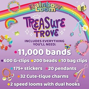 Amazon.com: Rainbow Loom: Treasure Trove - DIY Rubber Band