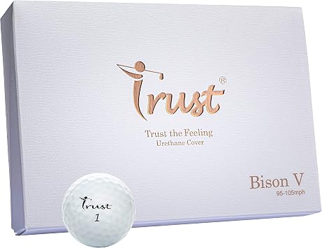 Amazon Trustトラストゴルフボールbison Vウレタンカバー 3ピースリアクティブコア ツアー系 ヘッドスピード42 47m S Bison V バイソン V Trust ゴルフボール