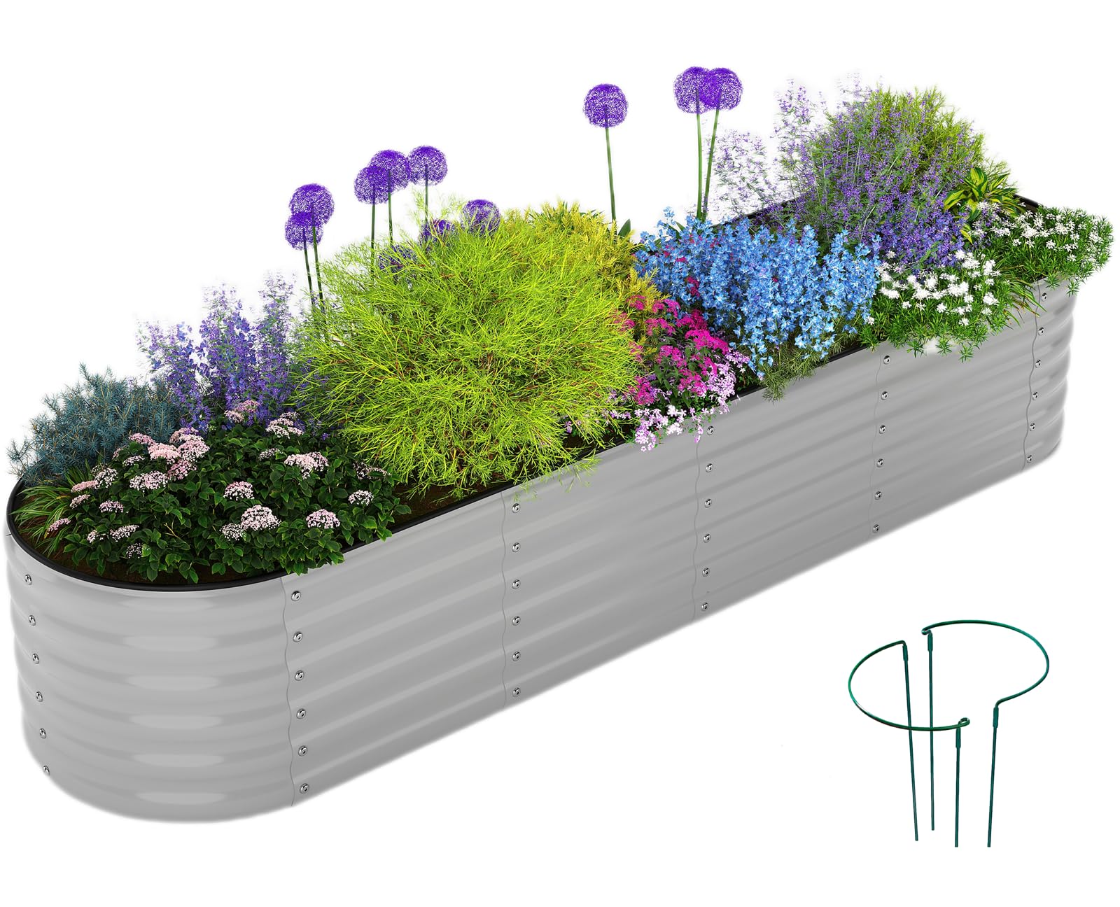Galvanized Metal Raised Garden Beds - ZFHgarden -16