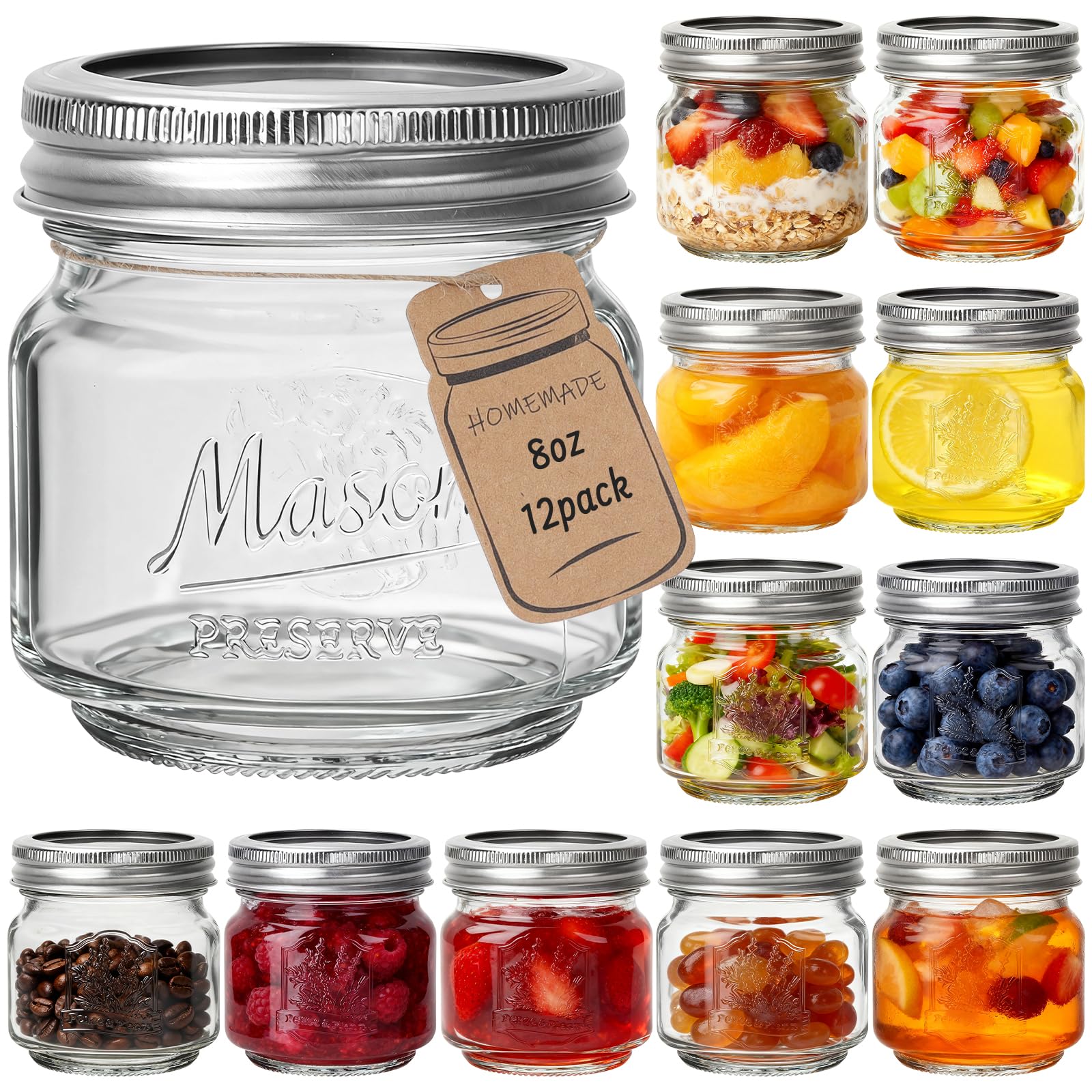 CycleMore 8oz Mason Jars