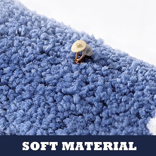 Miniatura 6 de Alfombras de baño de flores semicirculares florales de 17 x 28 pulgadas, absorbentes de margaritas, tapetes de baño de semicírculos para baño,