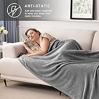 Vista 125 de SOCHOW Flannel Fleece Blanket Twin Size, All Season Lightweight Super Soft Cozy Blanket for Bed or Couch, Blue Coral, 60" X 80