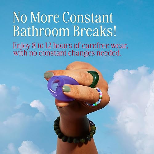 Miniatura 5 de August Copa menstrual para mujer, capacidad de 1.2 fl oz, protección de 8 a 12 horas, copas menstruales de silicona suave y flexible con bolsa de