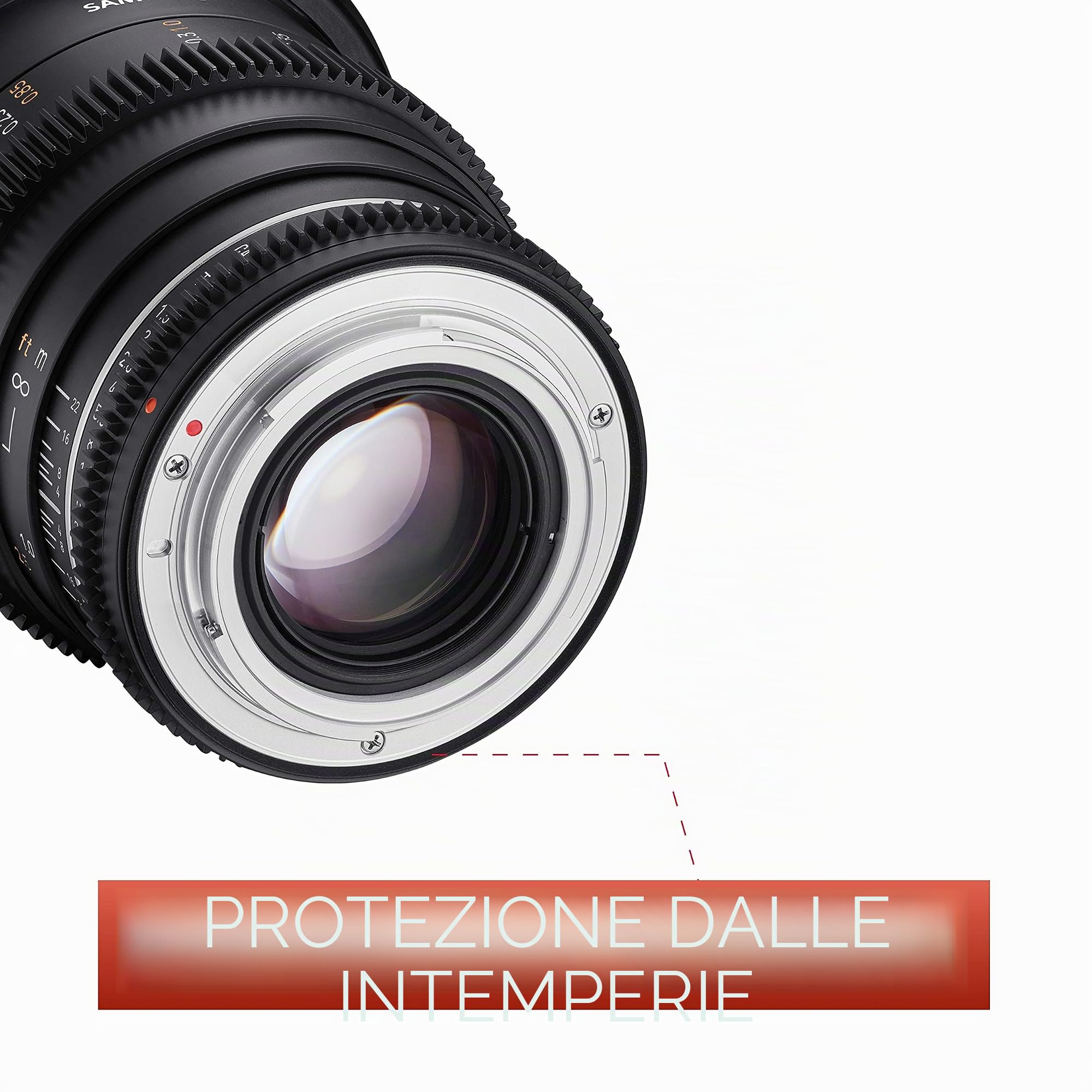 Samyang MF 50 mm T1,5 VDSLR MK2 Canon EF – Obiettivo standard cinese e video per Canon EF, distanza focale fissa, 50 mm, Follow Focus, corona dentata full-size e APS-C, risoluzione 8K, nero