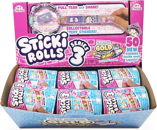 Sticki Rolls SR1033 - Sticki Band Capsule Series 3 - Wearable & Shareable Sticke