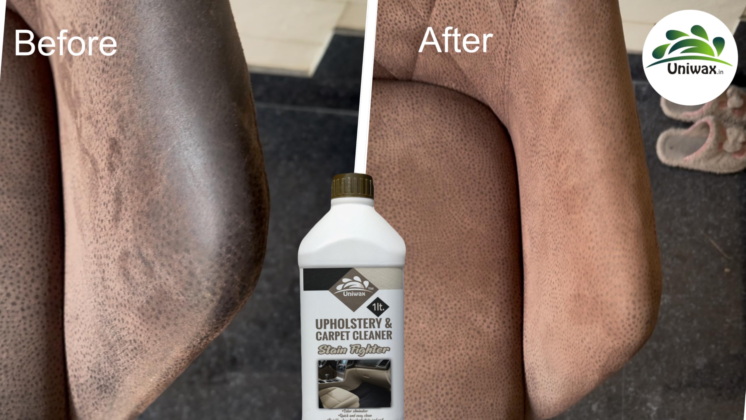 UNIWAX Upholstery and Carpet Cleaning Chemical Sofa Cleaner car Interior cleaner 1kg, - Image 3 thumbnail