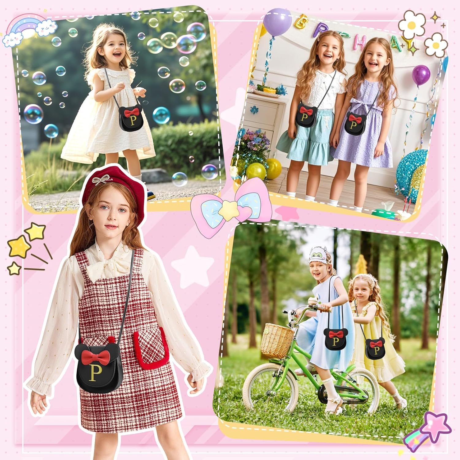 izuzta Toddler Purse Kids Wallets for Girls 1 2 3 4 5 6 7 8 9 Year Old Birthday Gift Cute Mini Mouse Purse Crossbody Purse - Image 6