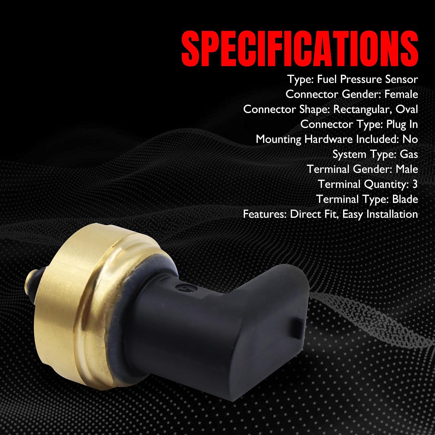 A0009051100 Fuel Tank Pressure Sensor Compatible with Mercedes-Benz C250 C300 C350 C63 AMG CL550 CL600 CL63 AMG CL65 AMG CLA250 CLA45 AMG CLS400 CLS550 ML63 AMG R350 S350 S400 S550 S600
