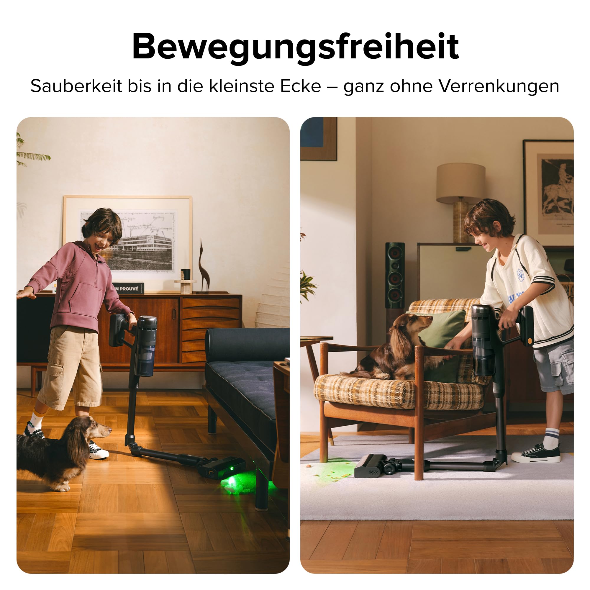 roborock H60 Ultra Akku Staubsauger, 210AW kraftvolle Saugleistung, 90 Min. Maximale Laufzeit, 90° Flexibler Saugrohr, Staubsauger kabellos, Anti-Tangle Bürste für Teppiche, Hartböden, Tierhaare, Auto