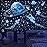 531Pcs Glow in The Dark Stars and Planet Wall Stickers,Galaxy Astronaut Rocket Spacecraft Alien Decoration,Planet Wall Decals,Bright Solar System Wall Stickers for Kids, lanets Spaceship Stars Blue
