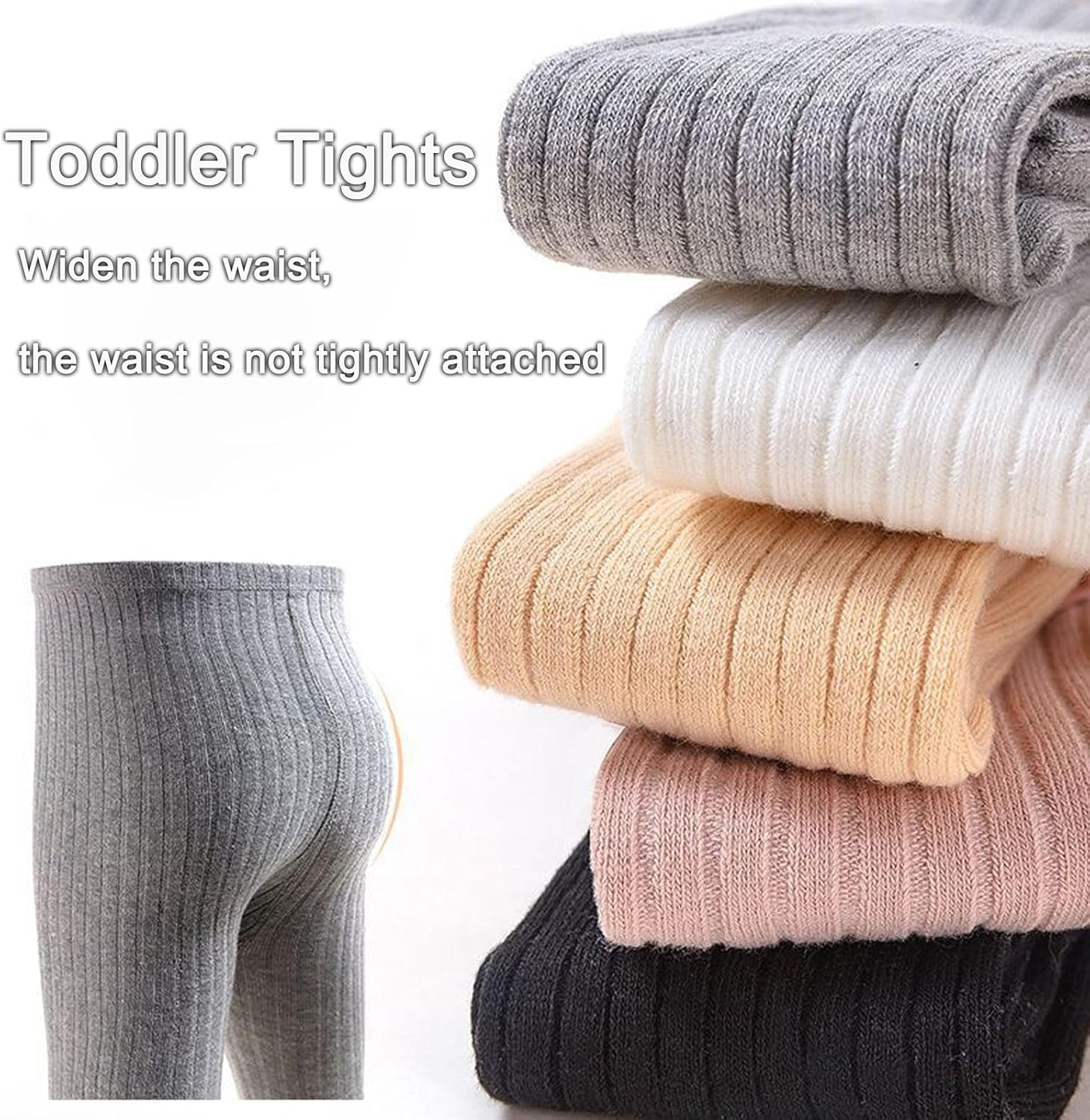 2PCS/3Pcs Toddler Tights Cable Knit With Bow Decoration,Girls Leggings Cotton Thick Pantyhose for Newborn Infant - Image 2