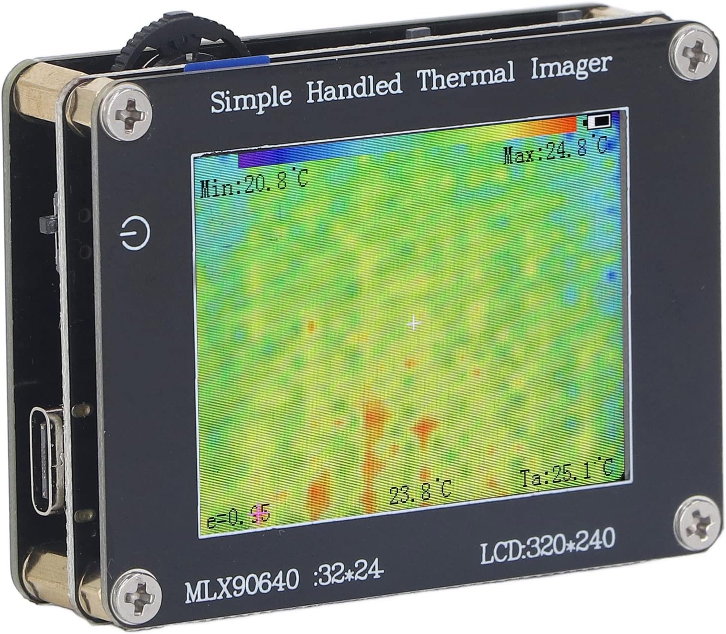 Thermal Imager, Portable Thermal Imager Infrared Camera Multifunctional ‑ 40 ℃ To 300 ℃ for Temperature Measurement