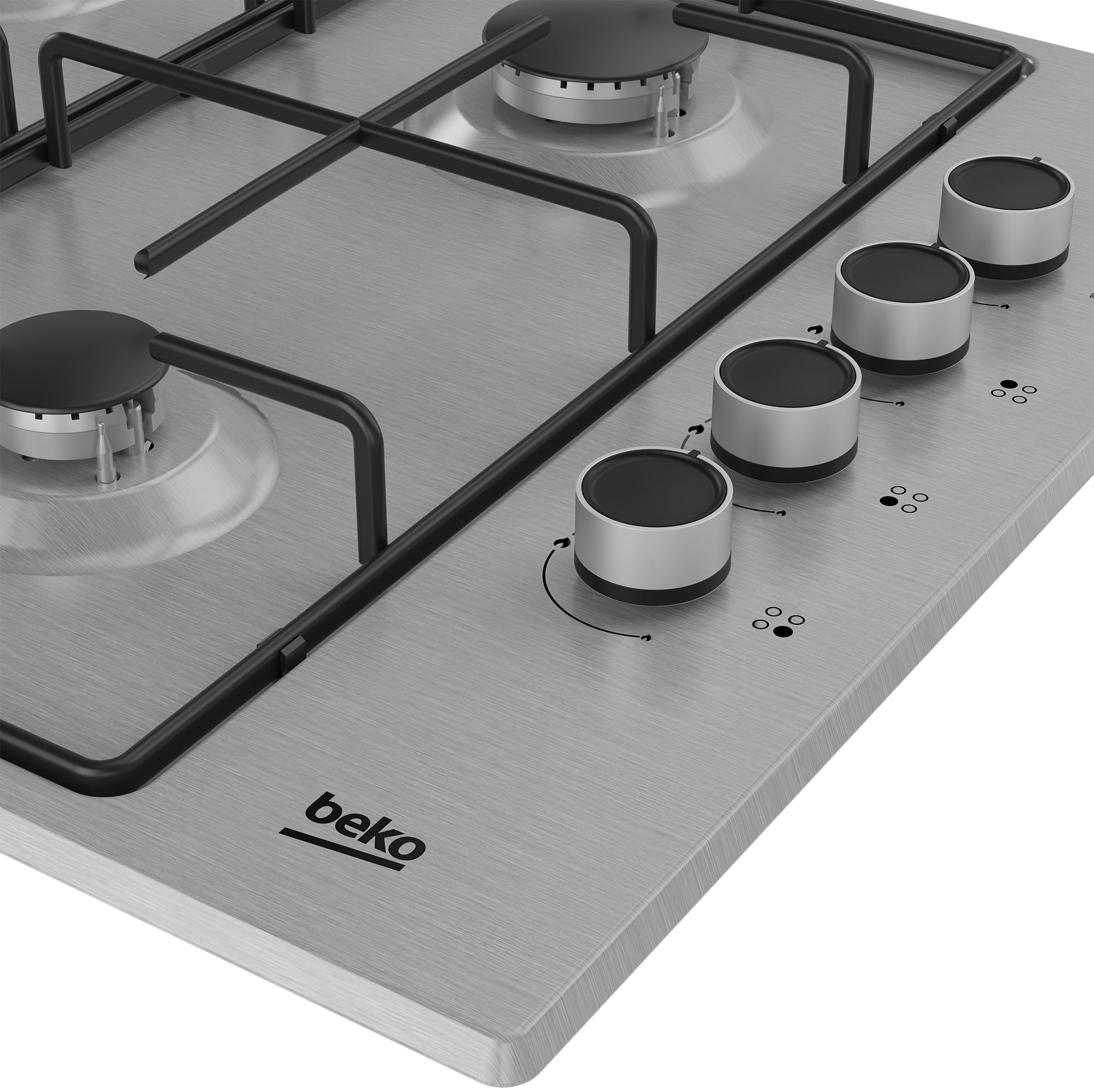 Beko HIGG64103SXN Placa Gas Natural 4 fuegos 61cm 7900W Inox
