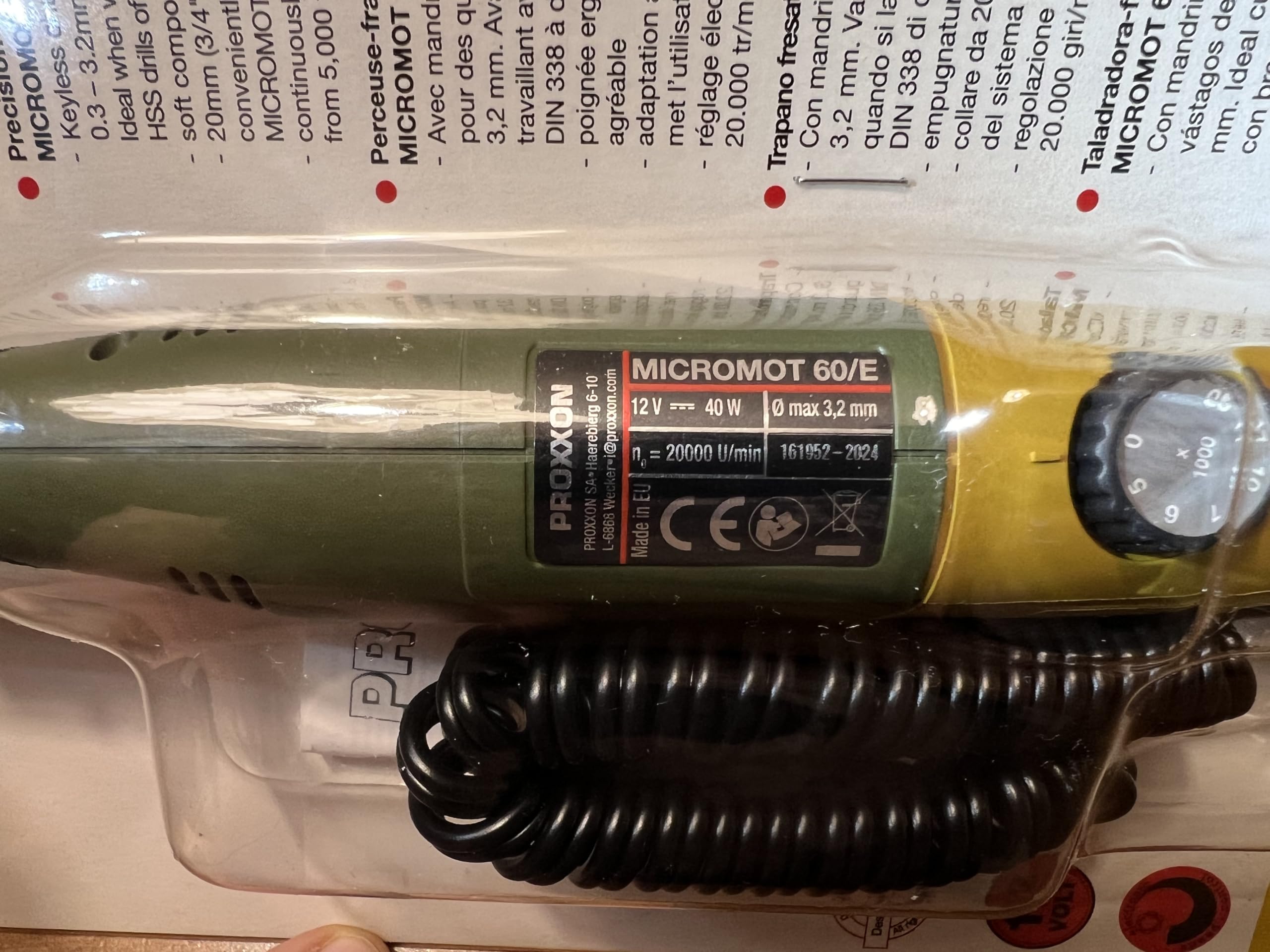 PROXXON MICROMOT Multitool 60 E (Nachfolger 50 E) Set mit Drehzahlsteuerung - inklusive Netzgerät, PROXXON Biegewelle 110/BF mit Bohrfutter, Spannzangenset und 216-tlg. SILVERLINE Zubehörset