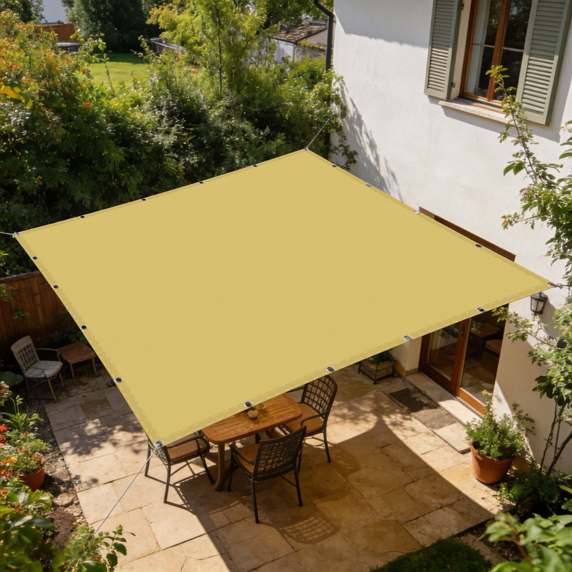 Voiles d'ombrage pour balcon et aménagement de coin fraîcheur sur terrasse