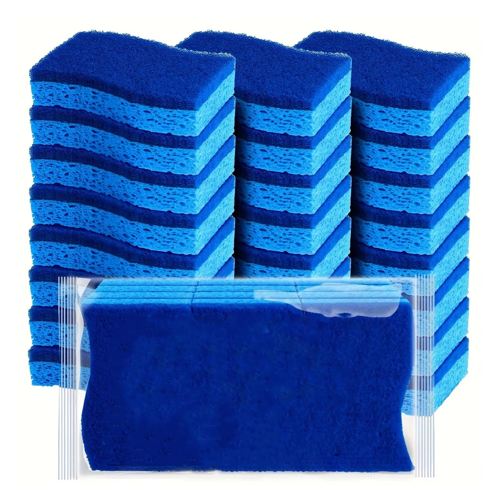 Juego de 6 o 12 esponjas for lavavajillas, multifuncionales, doble cara, for el hogar(ALI-FH-K-1271502)