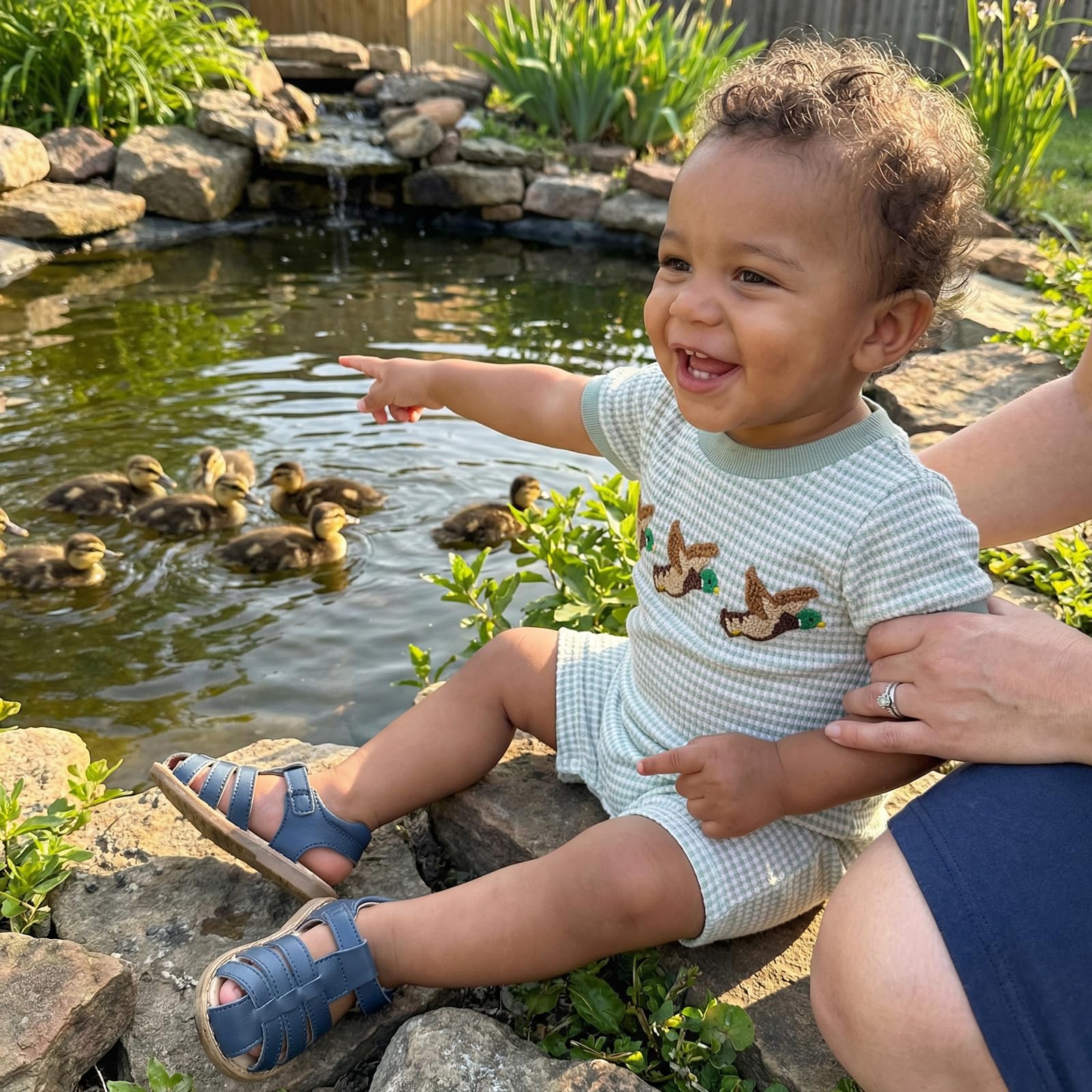 Baby Boy Girl Hunting Outfit Western Romper Camo Duck Jumpsuit Short Sleeve Bodysuit Animal Playsuit Summer Clothes - 3