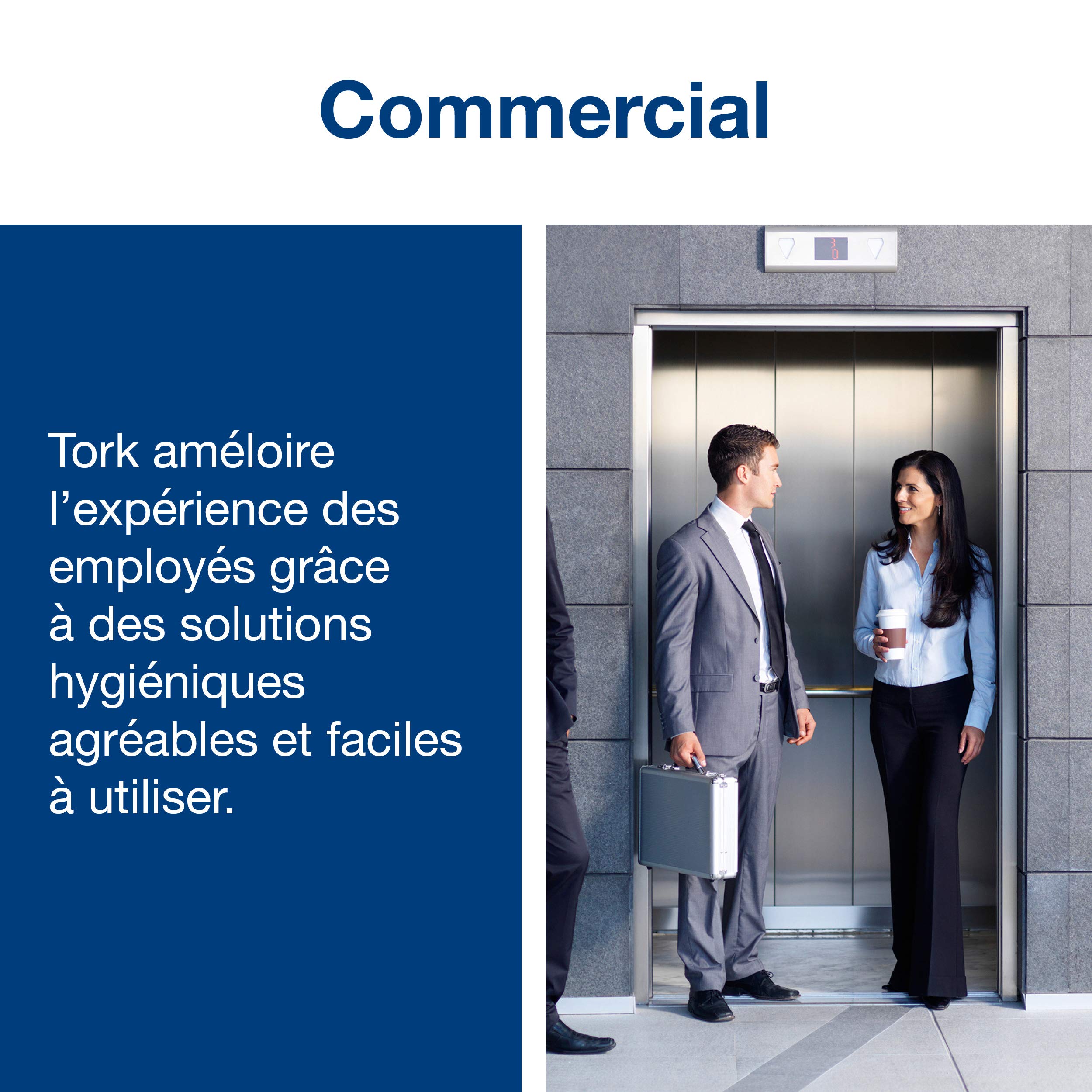 Tork 10840 Serviettes en papier enchevêtrées Universal Xpressnap N4 - 1 pli - lot de 8 paquets x 1125 - Blanc