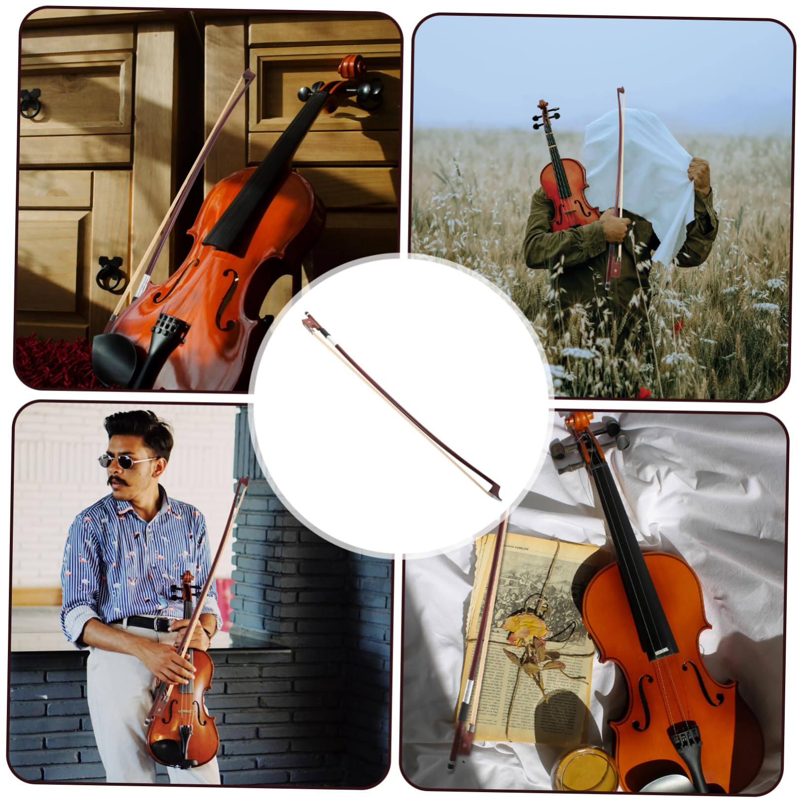 カーボンファイバーバイオリン弓楽器アクセサリー プロ仕様の