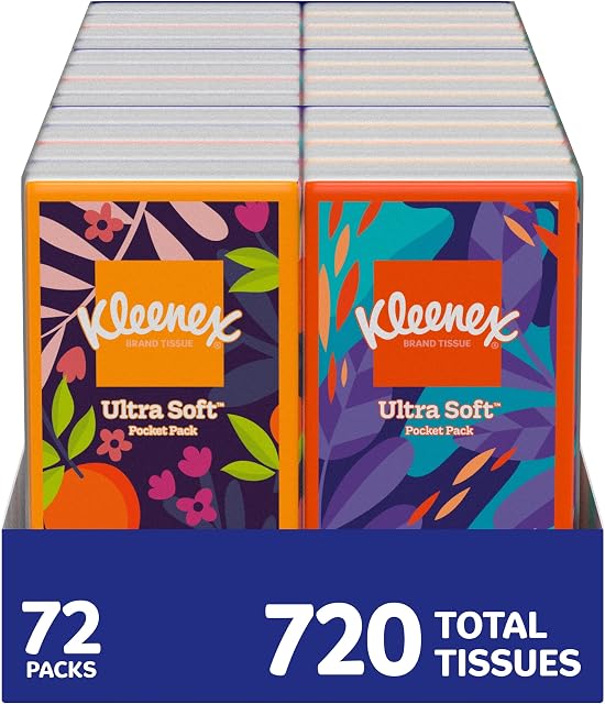 Kleenex On-The-Go Facial Tissues, Travel Packs